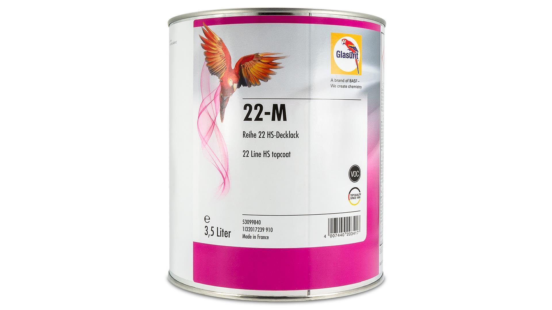 Glasurit 22-HS-Mischlack Leuchtrot PG 4 / 3,5L