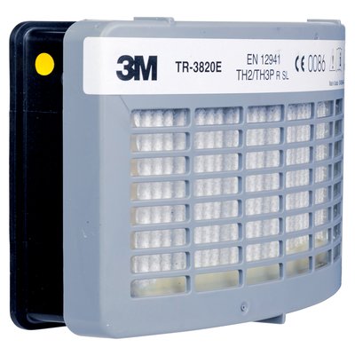 3M TR-3822E Versaflo Filter, P3 Partikelfilter für TR-300 Gebläseeinheit mit Aktivkohleschicht gegen saure Gase unter AGW (1 Kasten = 5 Stück)