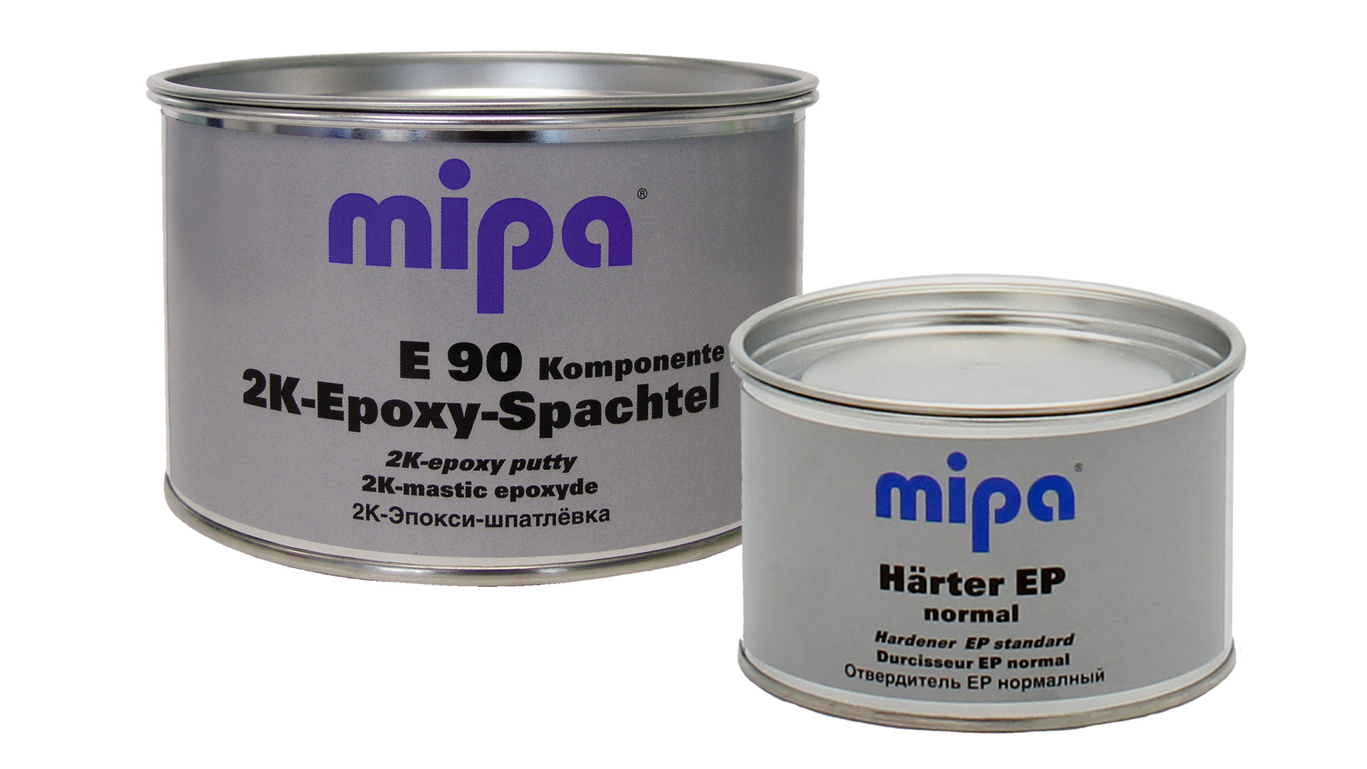 Mipa E90 2K-Epoxy-Spachtel (1kg) + Härter Komponente B (500g)